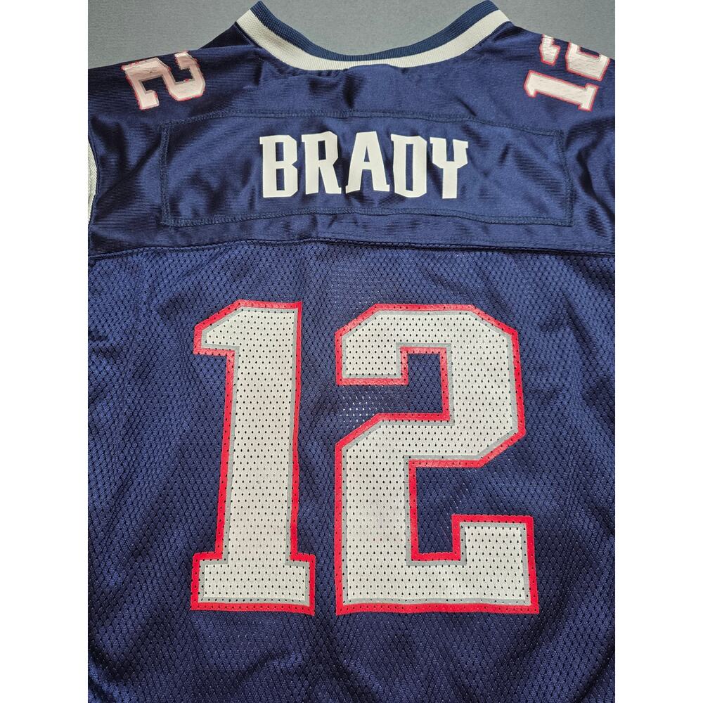 Nike Tom Brady #12 New England Patriots Youth Jersey Navy Size XL NFL - Picture 10 of 10